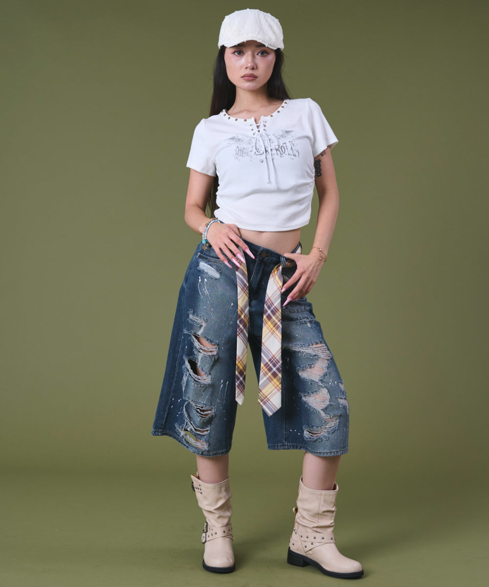 デニム モデル：163cm S着用