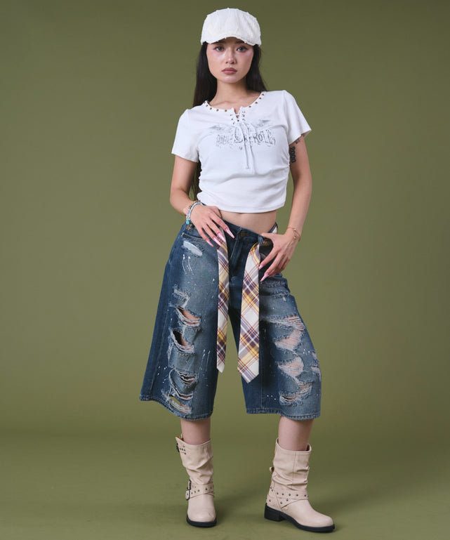 デニム モデル：163cm S着用