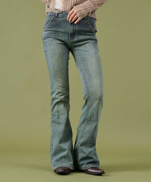 デニム中濃 モデル：160cm S着用