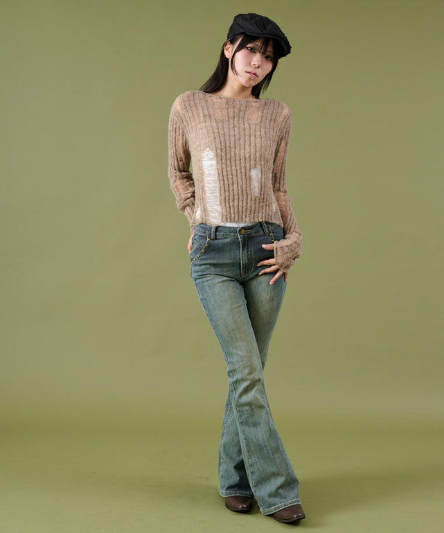 デニム中濃 モデル：160cm S着用