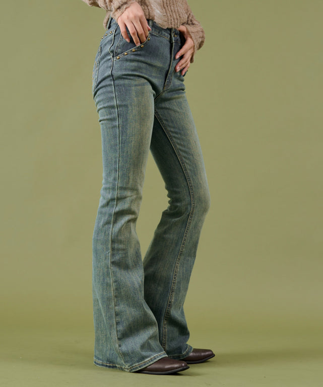 デニム中濃 モデル：160cm S着用