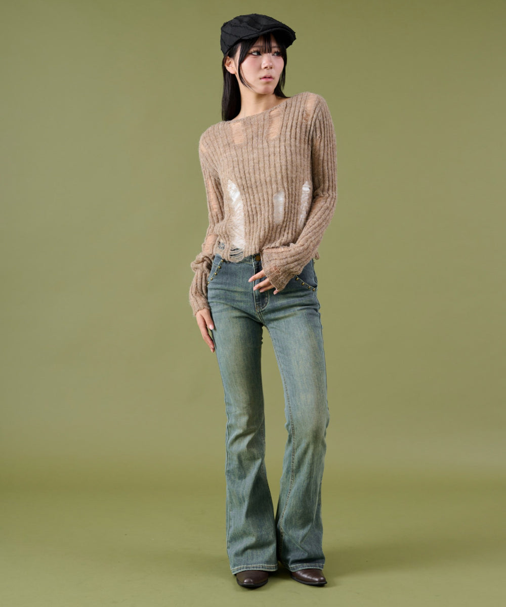 デニム中濃 モデル：160cm S着用