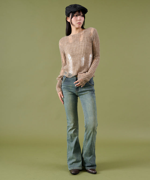 デニム中濃 モデル：160cm S着用