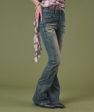 デニム中濃 モデル：163cm S着用