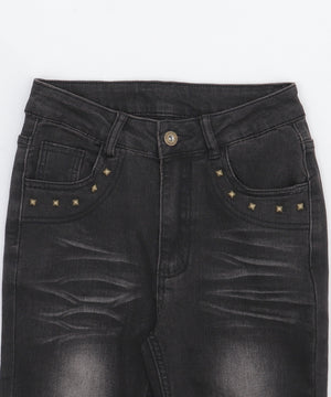 ブラストスタッズフレアデニム