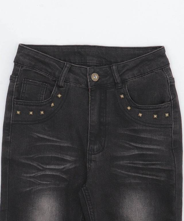 ブラストスタッズフレアデニム