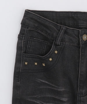 ブラストスタッズフレアデニム