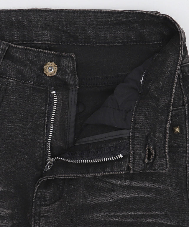 ブラストスタッズフレアデニム