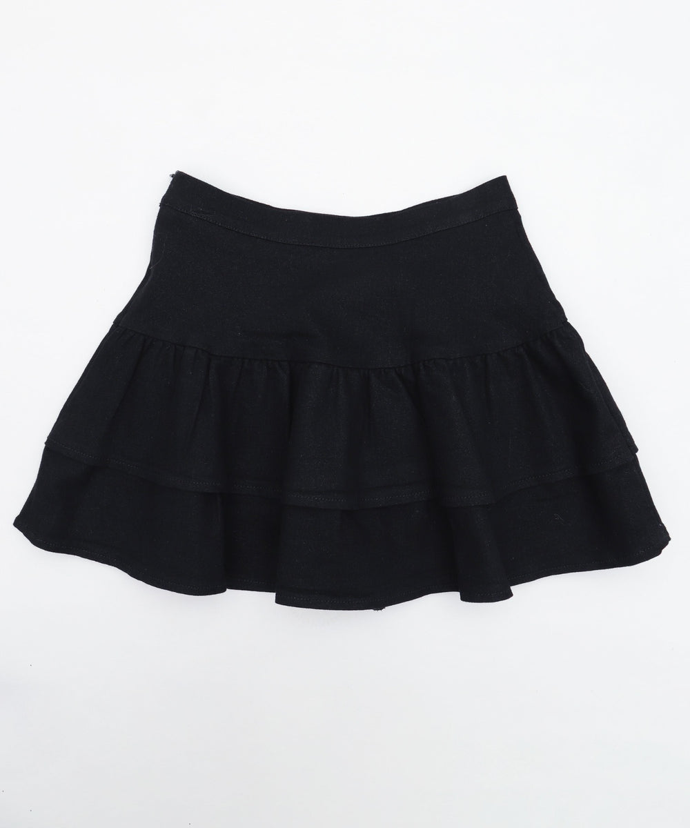 レースアップティアードミニスカパン