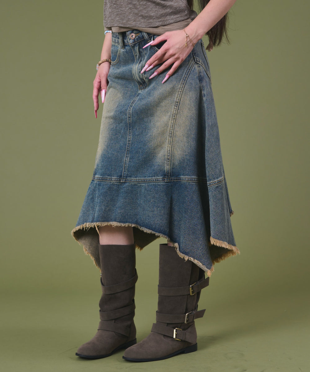 デニム中濃 モデル：163cm F着用