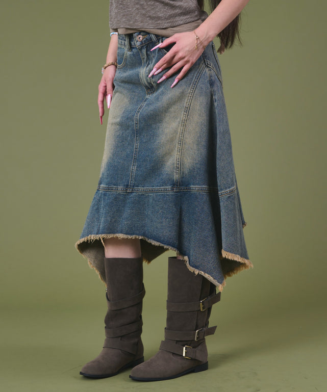 デニム中濃 モデル：163cm F着用