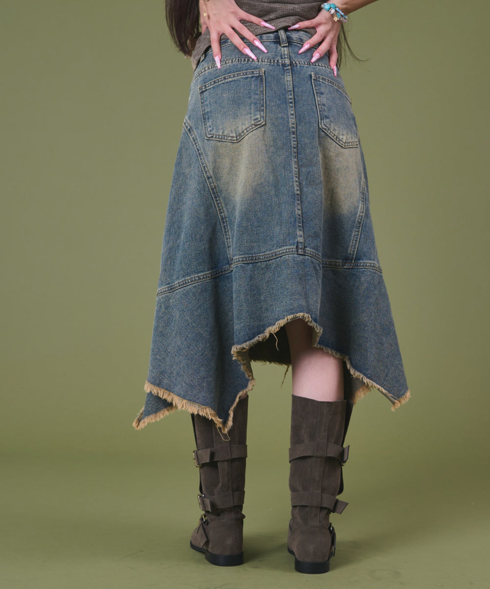 デニム中濃 モデル：163cm F着用