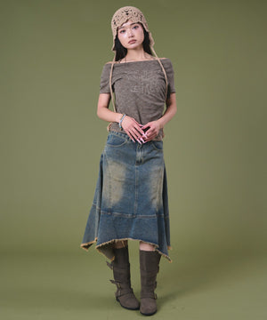 デニム中濃 モデル：163cm F着用