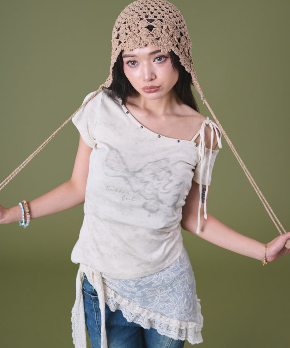 ベージュ モデル：163cm F着用