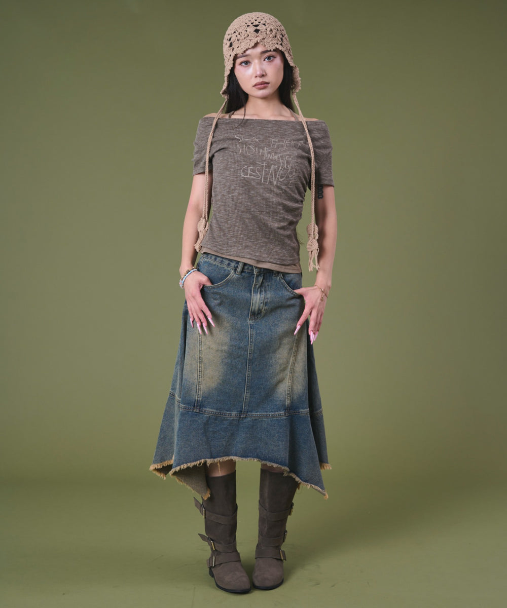 ブラウン モデル：163cm F着用