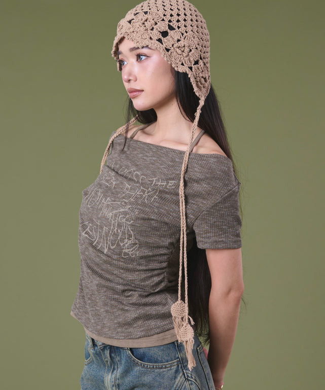 ブラウン モデル：163cm F着用