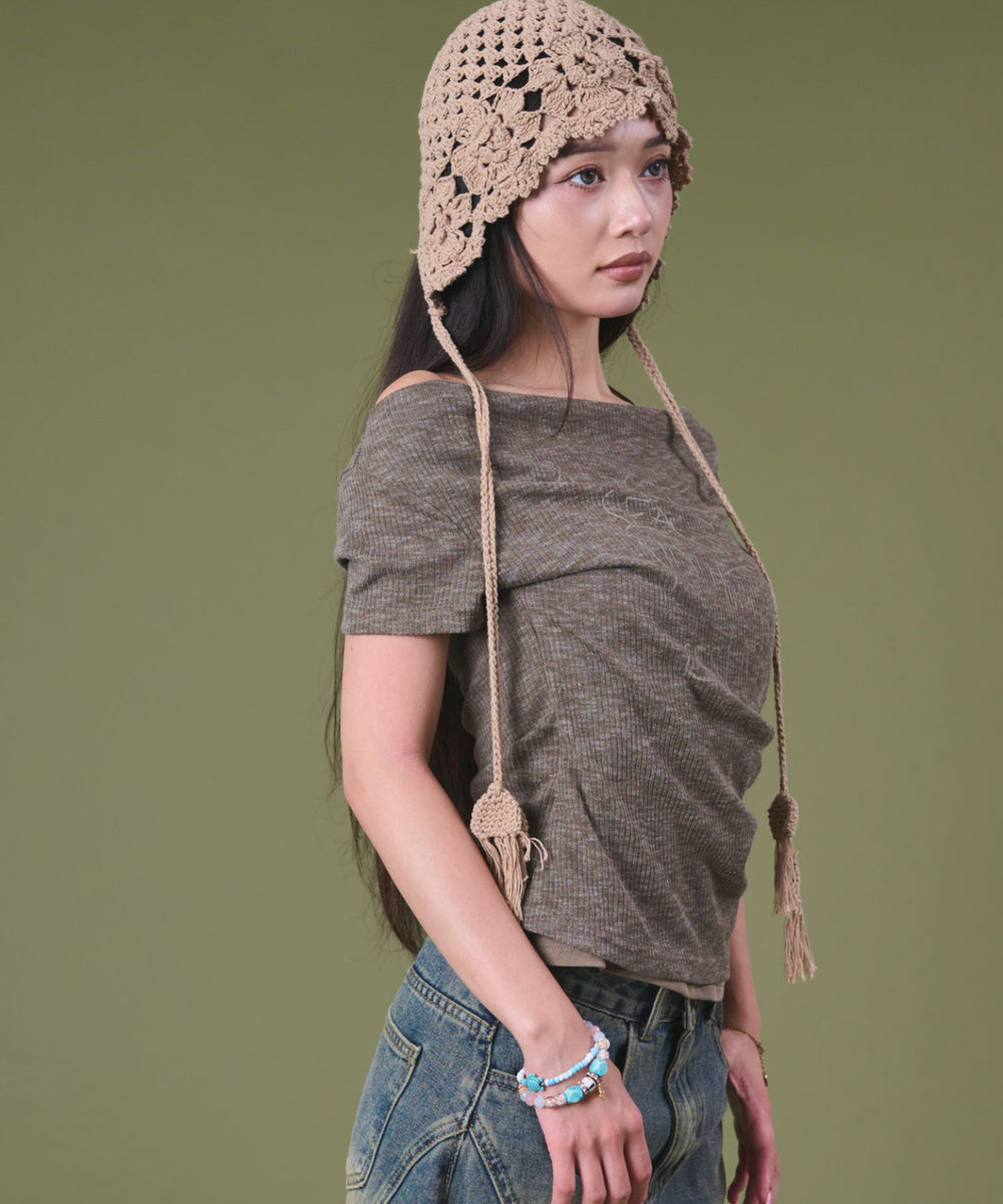 ブラウン モデル：163cm F着用