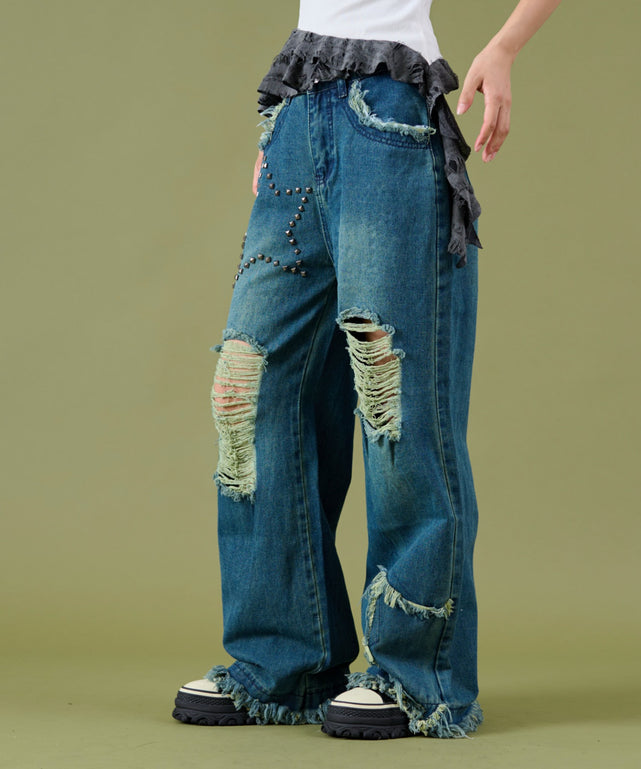 デニム中濃 モデル：160cm S着用