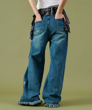 デニム中濃 モデル：160cm S着用