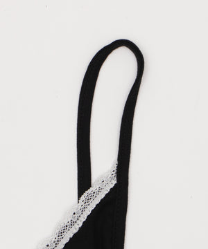 レース切替ロゴキャミワンピ