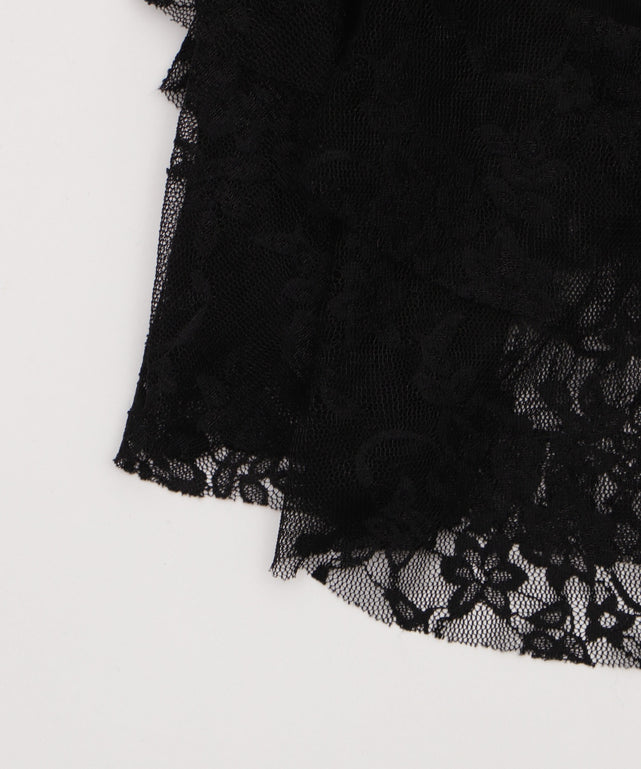 レース切替ロゴキャミワンピ