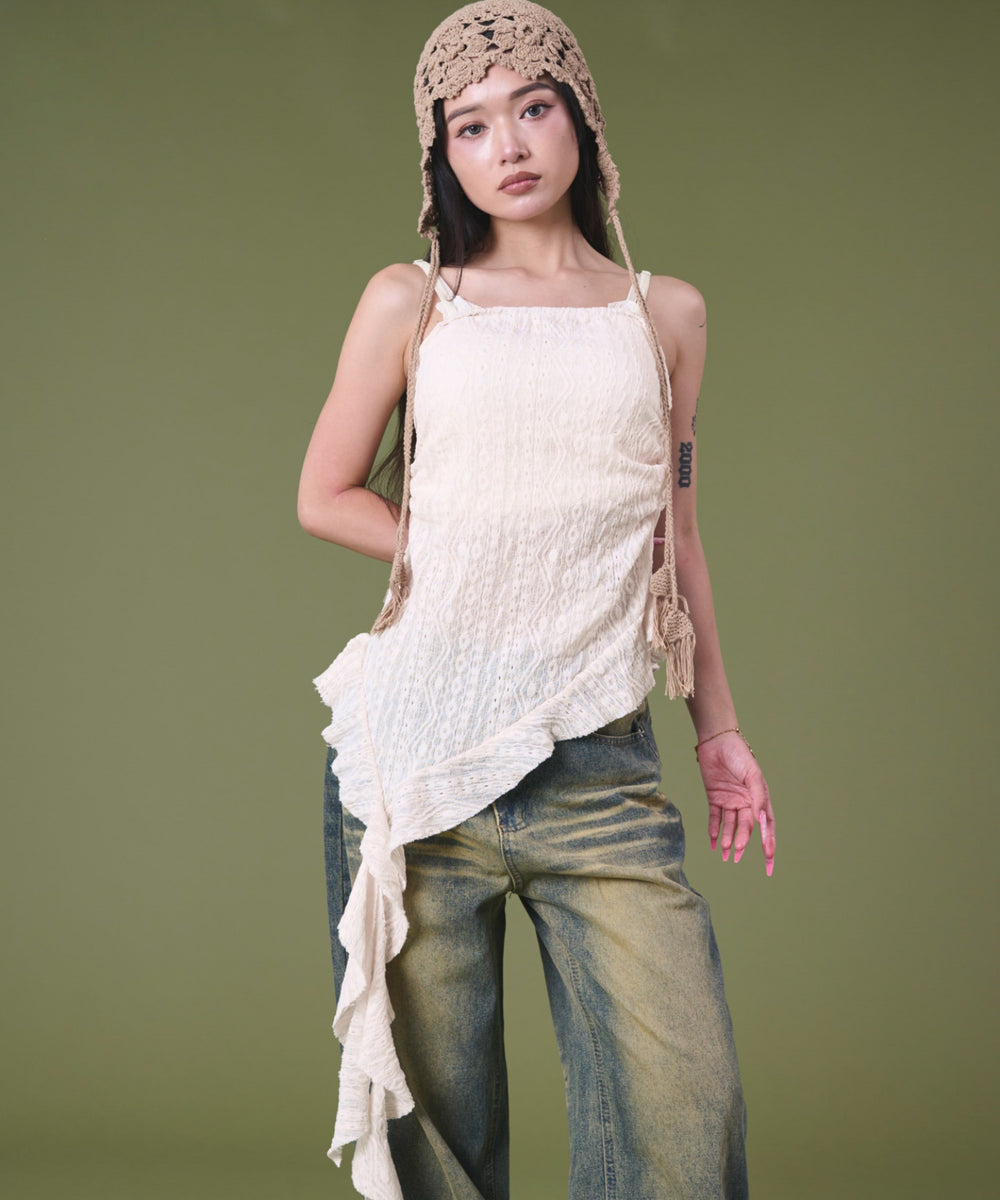 ホワイトアイボリー モデル：163cm F着用