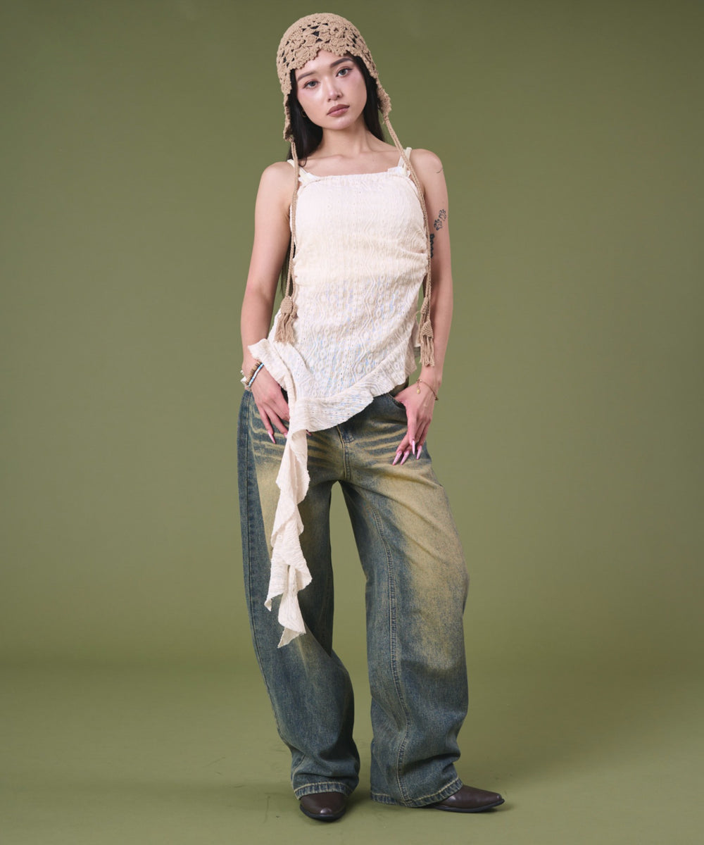 ホワイトアイボリー モデル：163cm F着用