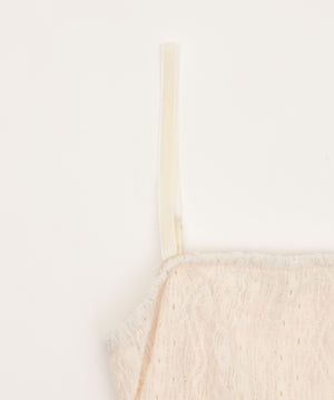 レースフリルヘムキャミワンピ