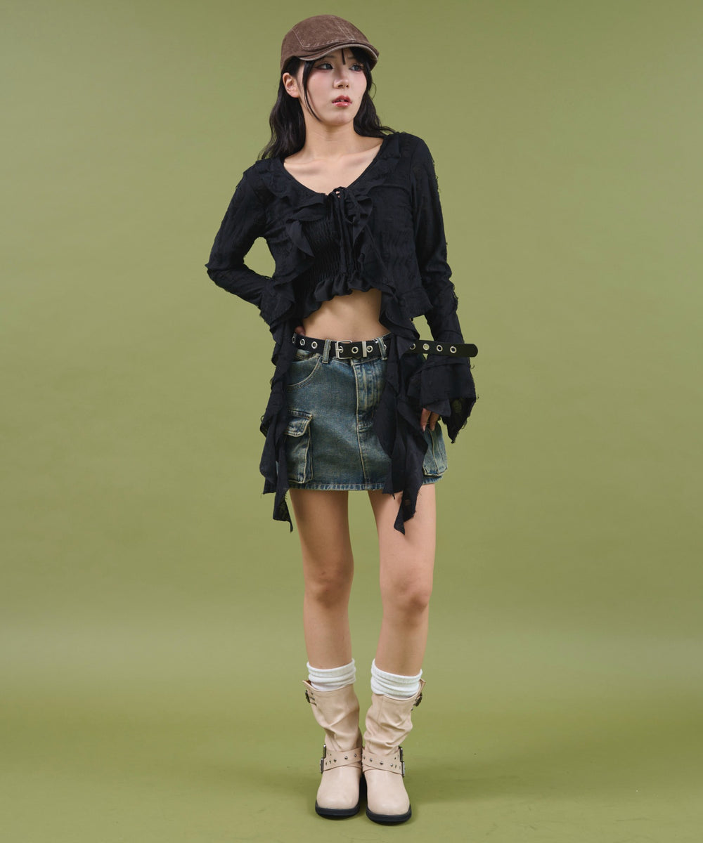 デニム モデル：160cm S着用