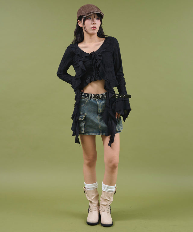 デニム モデル：160cm S着用