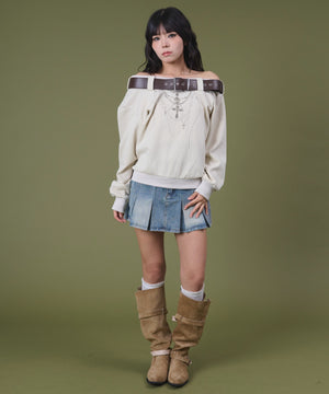 デニム淡 モデル：160cm S着用