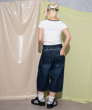 デニム中濃 モデル：155cm M着用