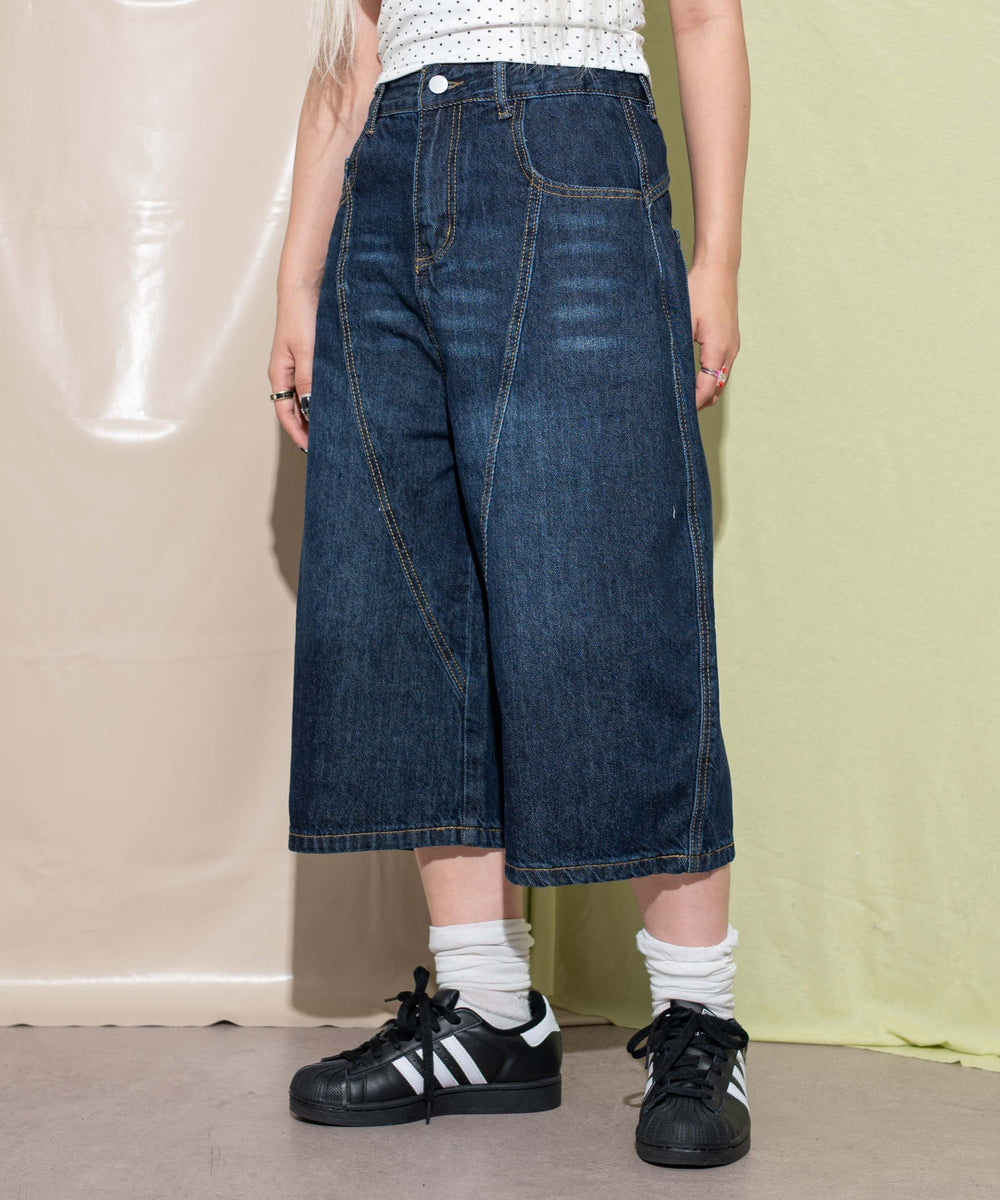 デニム中濃 モデル：155cm M着用