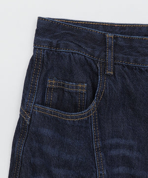 バック刺繍ロゴワイドハーフパンツ