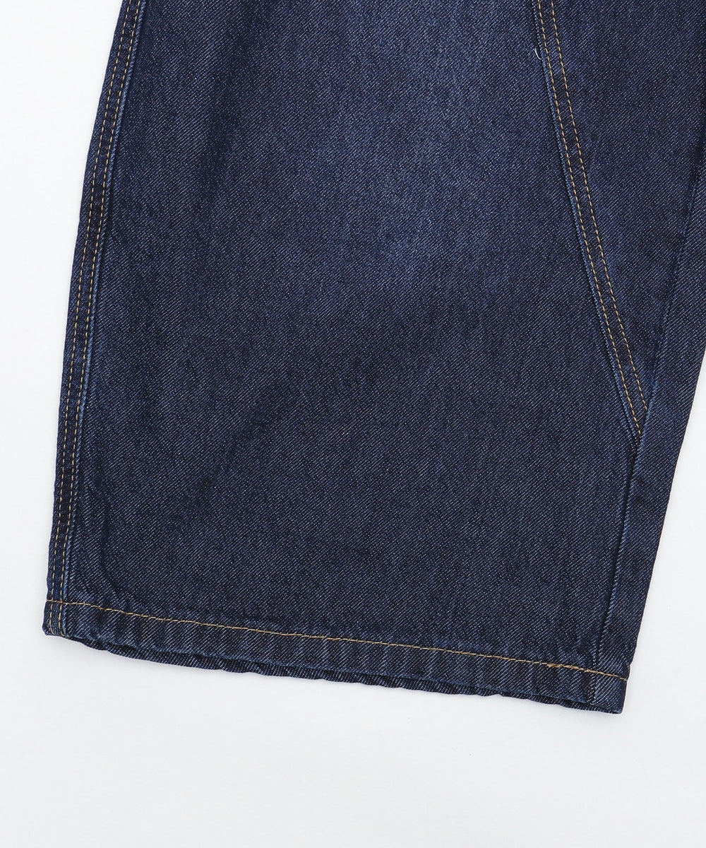 バック刺繍ロゴワイドハーフパンツ