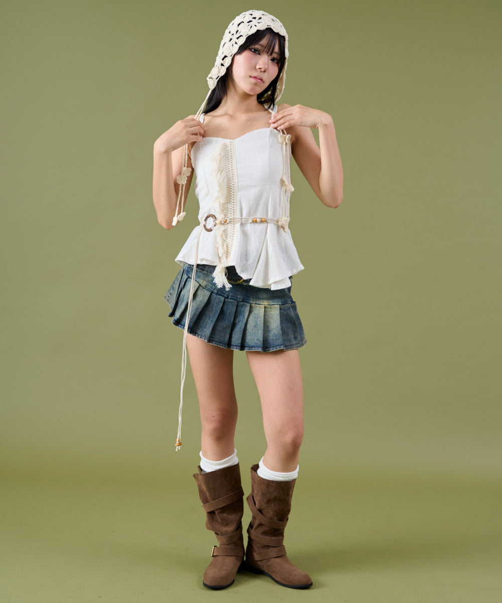 ホワイトアイボリー モデル：160cm F着用