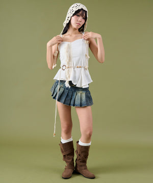 ホワイトアイボリー モデル：160cm F着用