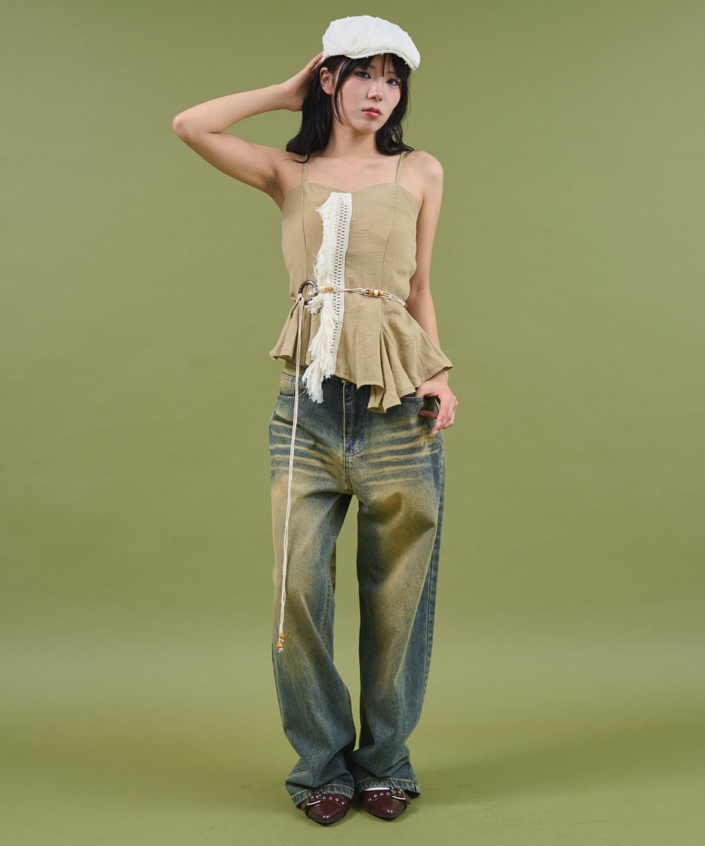 カーキ モデル：160cm F着用