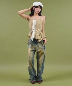 カーキ モデル：160cm F着用