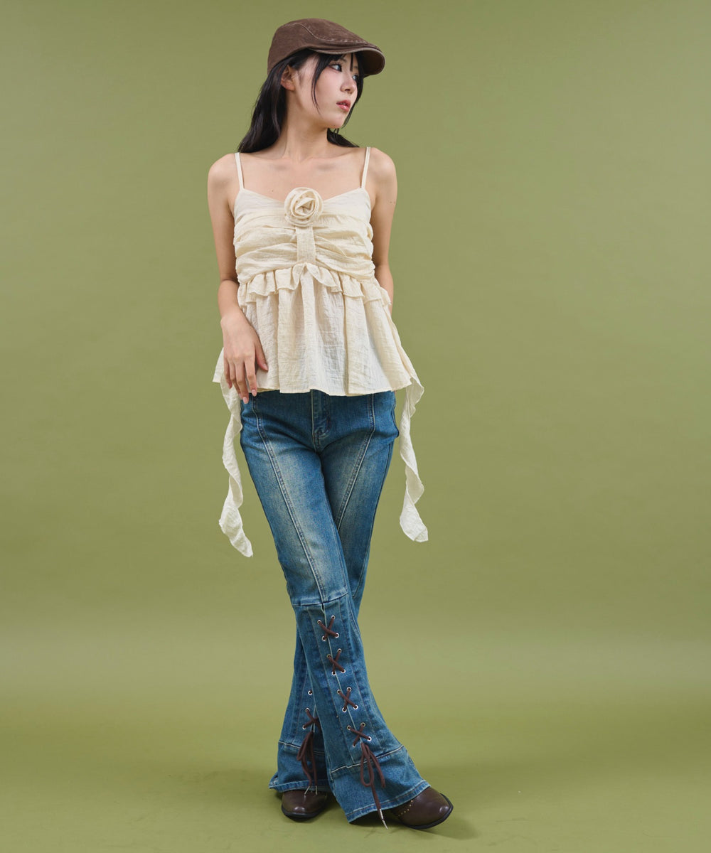 ベージュ モデル：160cm F着用