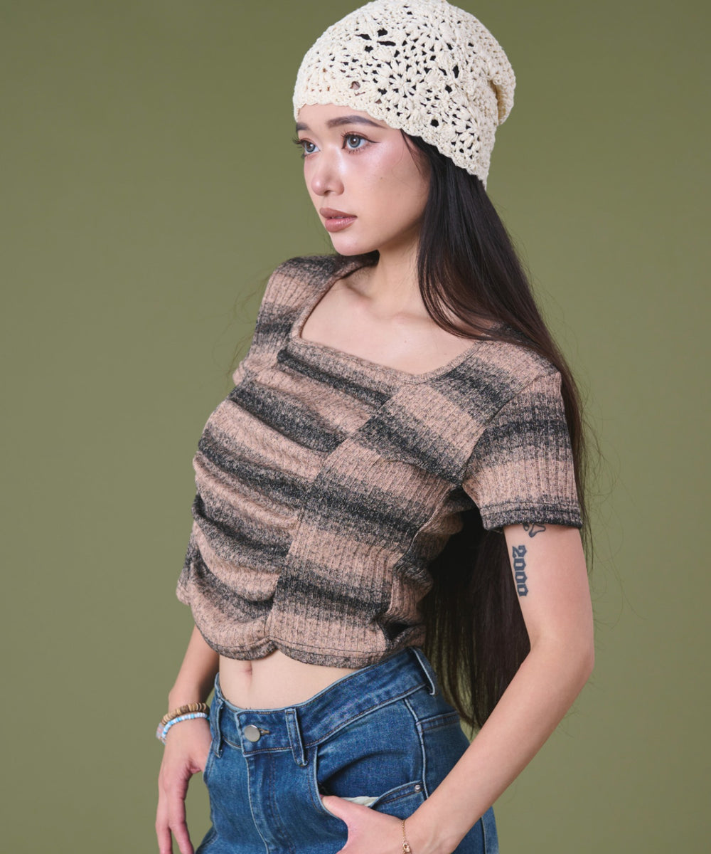 ブラウン モデル：163cm F着用