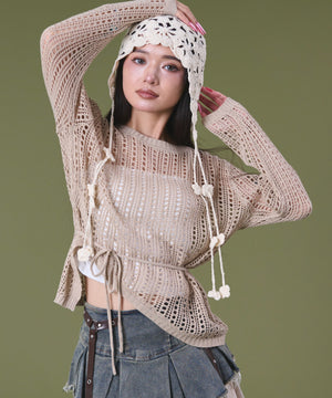 ベージュ モデル：163cm F着用