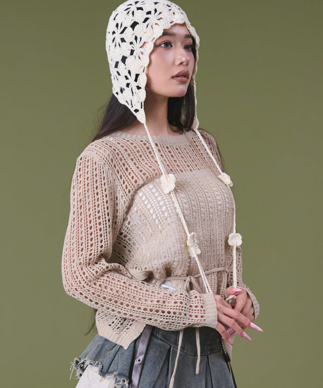 ベージュ モデル：163cm F着用