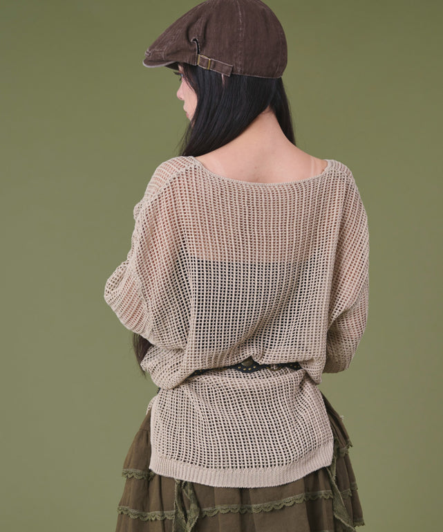 ベージュ モデル：163cm F着用