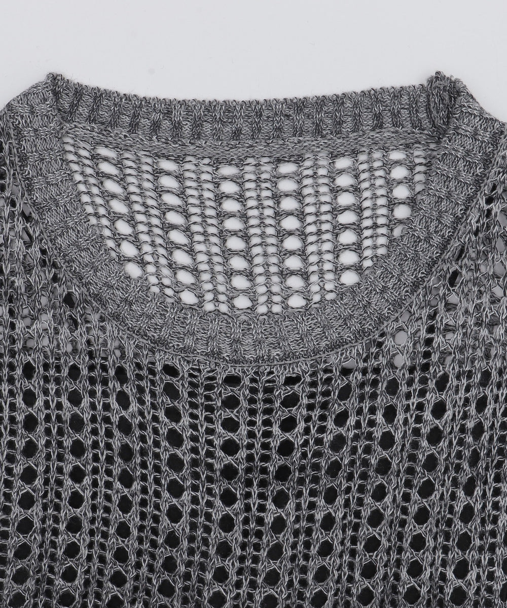 オーバーメッシュニットPO