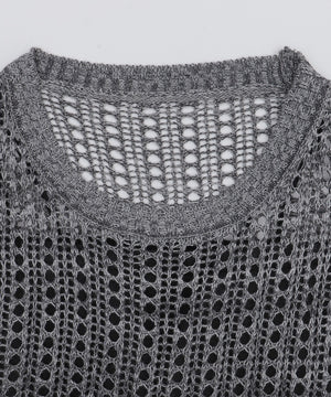 オーバーメッシュニットPO