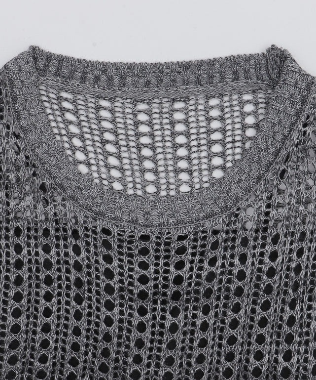 オーバーメッシュニットPO