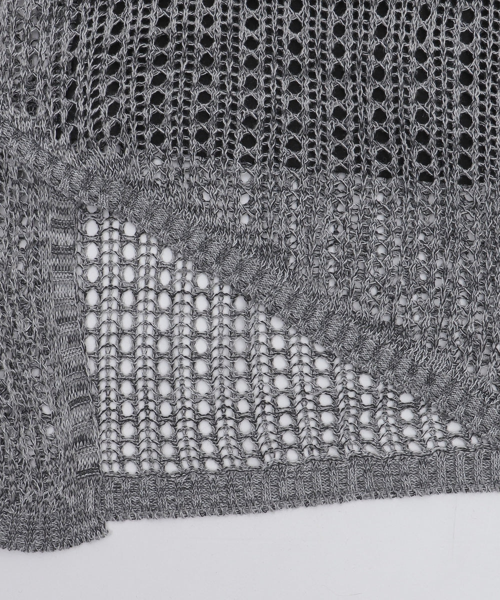 オーバーメッシュニットPO