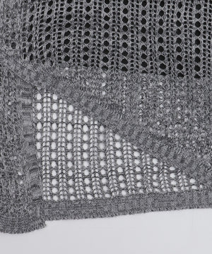 オーバーメッシュニットPO