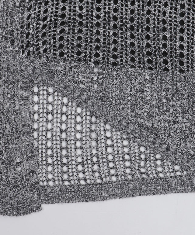 オーバーメッシュニットPO